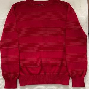 Cat & Jack boy red sweater.